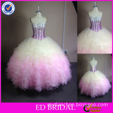 NC928 Stunning Stone Beaded Corset Ball Gown Two Tone Quinceanera Dress
